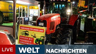 BAUERNBLOCKADE Wut der Landwirte  Protestwoche droht Deutschland lahmzulegen  WELT Livestream [upl. by Drofub]