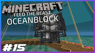 FTB OceanBlock Ep15 Ore Laser Drills [upl. by Ellimac468]