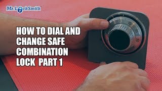 How to Dial and Change Safe Combination Lock Part 001  Mr Locksmith Training Video [upl. by Fitton]