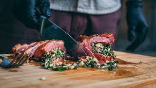 Stuffed Duck Breast Recipe  DUCKCHAR [upl. by Haraf]