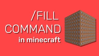 Minecraft Fill Command 118 How to Build FAST Tutorial [upl. by Nickolas]