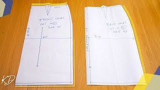 HOW TO DRAFT BASIC SKIRT PATTERNS  KIM DAVE [upl. by Htnicayh]