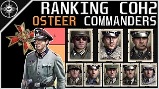 Ranking the Best CoH2 Wehrmacht Commanders  2022 Tier List Redux [upl. by Hooke617]