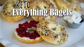 Easy Keto Bagels  Everything Seasoning  Flourless Bagels [upl. by Faria]