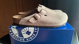 Review Birkenstock Boston Soft Footbed version Taupe colorway โดนจนได้ [upl. by Linders374]