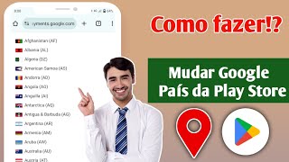 Como alterar o país da Google Play Store [upl. by Nitnert]