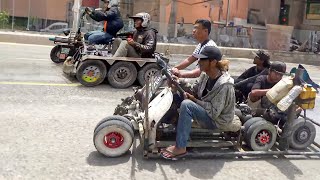 Riding Cheapest Handmade Scooters of Indonesia [upl. by Leirej]