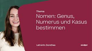 Nomen Genus Numerus und Kasus bestimmen [upl. by Atirahc]