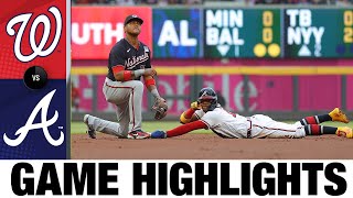 Nationals vs Braves Game Highlights 6321  MLB Highlights [upl. by Tnecillim]