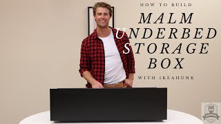 How to Assemble IKEA MALM Underbed Storage Box [upl. by Rovit]