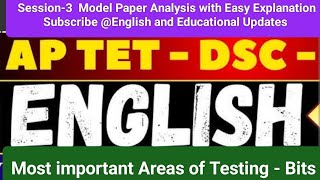 AP TET DSC Session 3 Most important Areas of Testing  Frequently asked bitsPaper Analysis apgovt [upl. by Kahl]