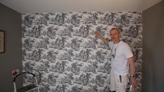 How to wallpaper a feature wall [upl. by Emsoc534]