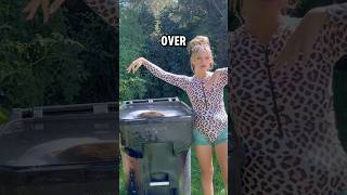 Trash can cold plunge ✅ coldplunge icequeen icebath wifey funny prank hubby shorts [upl. by Packton337]