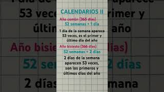 CALENDARIOS razonamientomatematico añocomún añobisiesto rm calendarios dias calendariosrm [upl. by Aggappera]