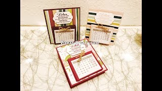 Silvester Gäste Goodie  Tischkalender mit Produkten von Stampin’ Up [upl. by Neeham545]