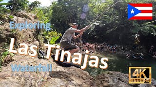 Exploring Las Tinajas Waterfall Puerto Rico 4K [upl. by Ilenay]