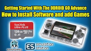 Get Started with The ODROID Go Advance  Install Software amp Add Games [upl. by Lucila]