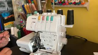 Threading the Brother 1034DX Serger [upl. by Vaasta956]