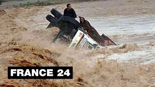 Inondations au MAROC  au moins 28 morts dans des précipitations dintensité quotexceptionnellequot [upl. by Romelle]