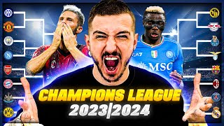 HO SIMULATO LA CHAMPIONS LEAGUE 20232024 CON I GIRONI UFFICIALI [upl. by Aniham]