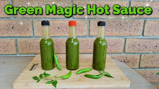 Lacto Fermented GREEN Hot Sauce Easy Homemade Hot Sauce Recipe [upl. by Ainit]