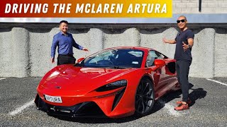 Driving the McLaren Artura  Full Review of the new Hybrid Mclaren [upl. by Alleiram]