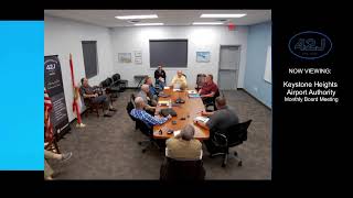 Keystone Heights Airport Board Meeting February 6th 2024 [upl. by Allebram]