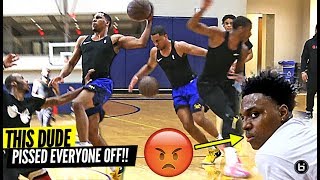 PRO BASKETBALL PLAYER DESTROYS PRIVATE D1 HIGH SCHOOL PICK UP GAME THEY WERE PISSED [upl. by Blockus110]