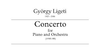 György Ligeti  Piano Concerto 19851988 audioscore [upl. by Neron]