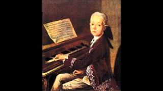 W A Mozart  KV 1d  Menuet for keyboard in F major [upl. by Gareri587]