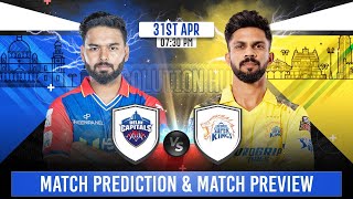 IPL 2024 13th Match Prediction amp Pitch Report Rajasthan Royals vs Chennai Super Kings  DC Vs CSK [upl. by Mccoy189]