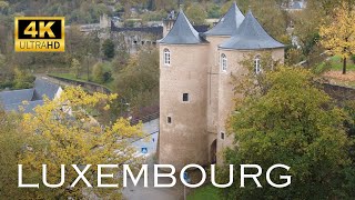 Luxembourg  Walking Tour 4K  November 2023 [upl. by Hewes873]