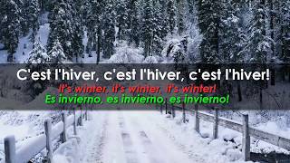 Cest lhiver  Pierre Lalonde  French song with subtitles [upl. by Lynnworth]