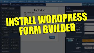 How to install WordPress Form Builder [upl. by Bracci122]