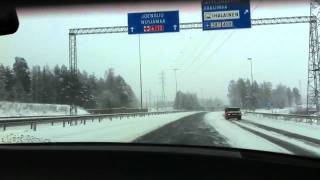 Winter Driving  Lappeenranta FI [upl. by Yvon791]