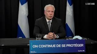 En direct  Luc Boileau fait le point sur la COVID19 au Québec [upl. by Roselia]