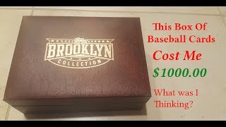 My 1000 box of cards amp the exclusive Topps Montgomery Club  Brooklyn Collection  Worth it [upl. by Polk]