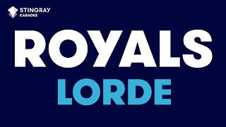 Lorde  Royals Karaoke with Lyrics [upl. by Atekal747]