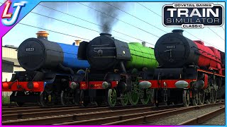 Train Simulator  Flying Scotsman VS King Class amp Princess Class Race [upl. by Eve]