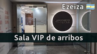 El salón VIP de ARRIBOS en el aeropuerto de Ezeiza versión post pandemia [upl. by Notsa884]