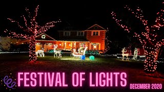 Where to see Christmas Lights in GTA  Old Scugog Road Bowmanville ON [upl. by Blondell]