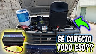 COMO INSTALAR UN INVERSOR O CONVERSOR DE CORRIENTE DE 12v A 110v 220 EN UN AUTO🚘FACIL Y PRACTICO [upl. by Otilia]