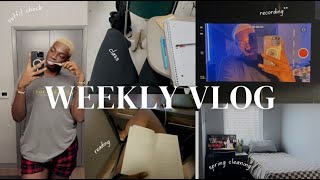 productive week in my life  vlog college spring semester new routine updates [upl. by Naxor]