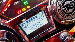 Royal Enfield Classic 350 Reborn  How To Quickly ReSet The Service Indicator English Version [upl. by Zasuwa]