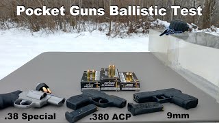 Fiocchi Defense Dynamics in Pocket Guns  9mm VS 38 Special VS 380 ACP [upl. by Aynosal]