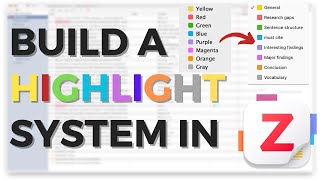 How to rename highlights labels in Zotero 7  SUPER EASY to learn [upl. by Philemon899]