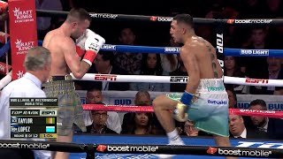 All The Times Teofimo Lopez Was Having Fun MidFight Against Josh Taylor [upl. by Eulau]