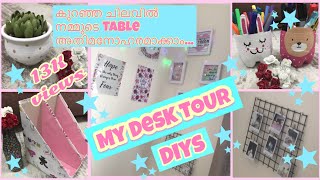 DIY Desk Makeover amp Decors 2021  Desk Tour  Malayalam [upl. by Kletter851]