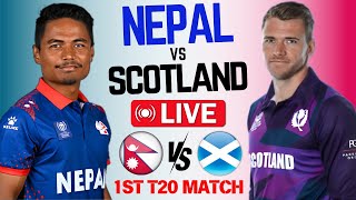 🔴Live Nep vs Sco Pratice T20 Match  Nepal vs Scotland Live Cricket  Today match Cricket19 [upl. by Yreffej]