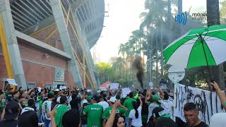 Protestas Hinchada Atlético Nacional a las afueras del Atanasio 👀🔥 [upl. by Zuliram]